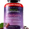 Elderberry Zinc Gummies Adults Immune Support Organic-0