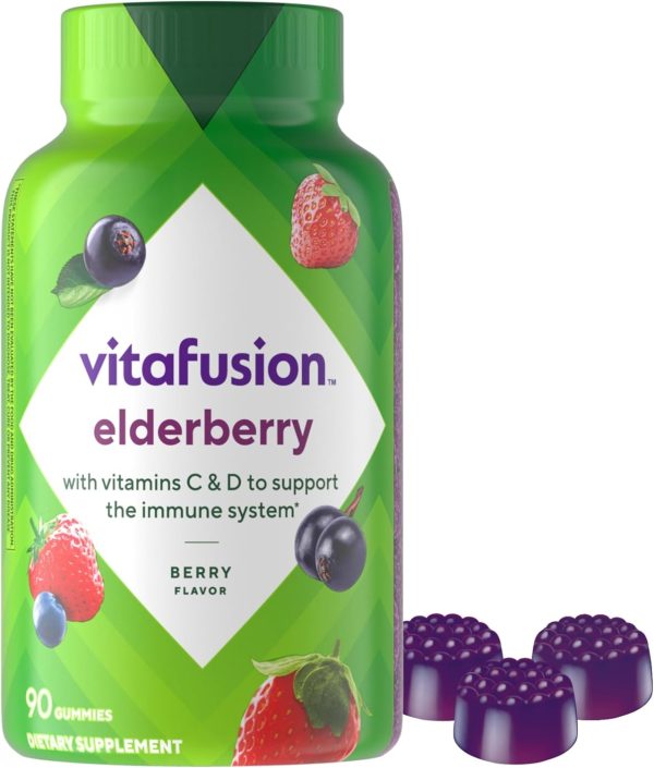 Vitafusion Elderberry Gummies Adult Immune Support Vitamins-0