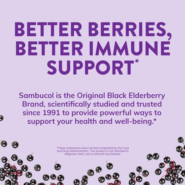 Sambucol Elderberry Tablets Immune Support Vitamin C Zinc-6