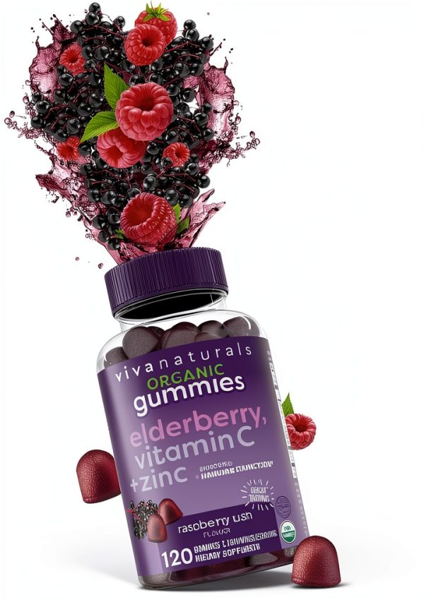 Elderberry Zinc Gummies Adults Immune Support Organic-4