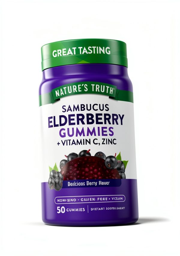 Nature’s Truth Elderberry Gummies Vegan Wellness Support-2