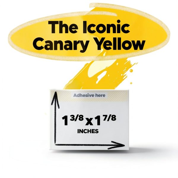 Post-it Canary Yellow Sticky Notes Office-2