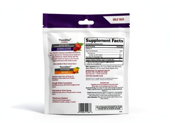 TheraZinc Zinc Lozenges Elderberry Raspberry Immune Support-1