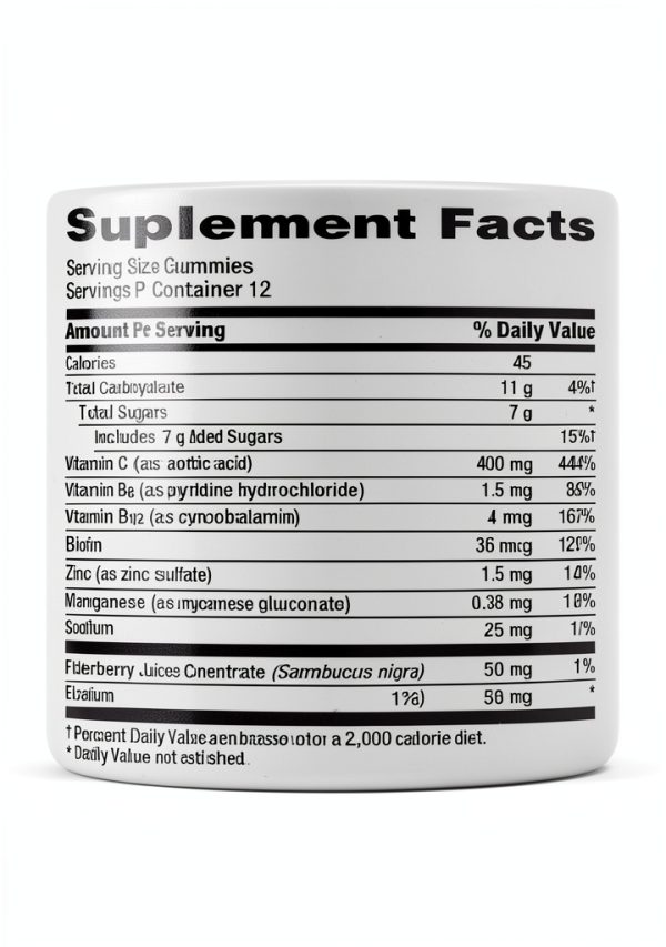 Emergen-C Elderberry Gummies Immune Support Vitamin C-10