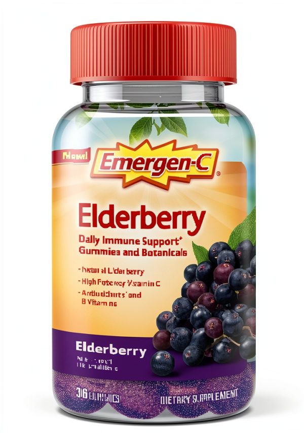 Emergen-C Elderberry Gummies Immune Support Vitamin C-0
