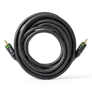 Element-Hz RCA Subwoofer Cable Black Compact Design-0