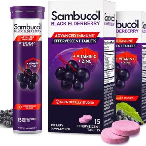 Sambucol Elderberry Tablets Immune Support Vitamin C Zinc-0