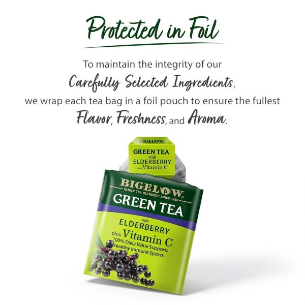 Bigelow Green Tea Elderberry Vitamin C Antioxidant Tea Bags-2