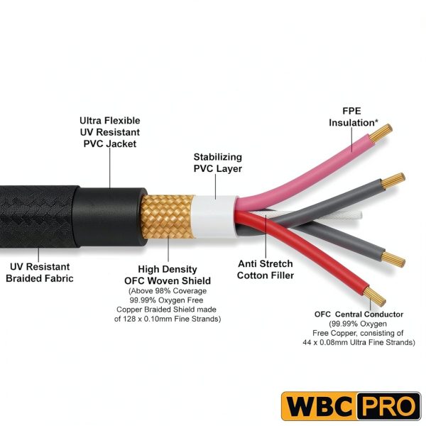 WORLDS BEST CABLES Star Quad RCA Cable Professional-2