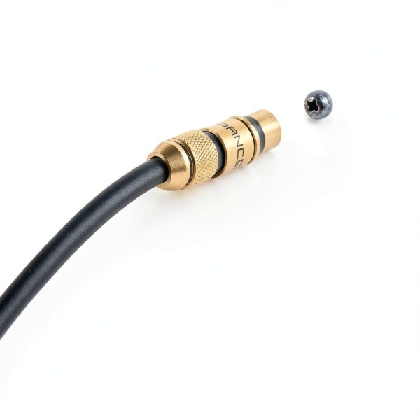 Fluance Subwoofer RCA Cable Gold Plated Brown-4
