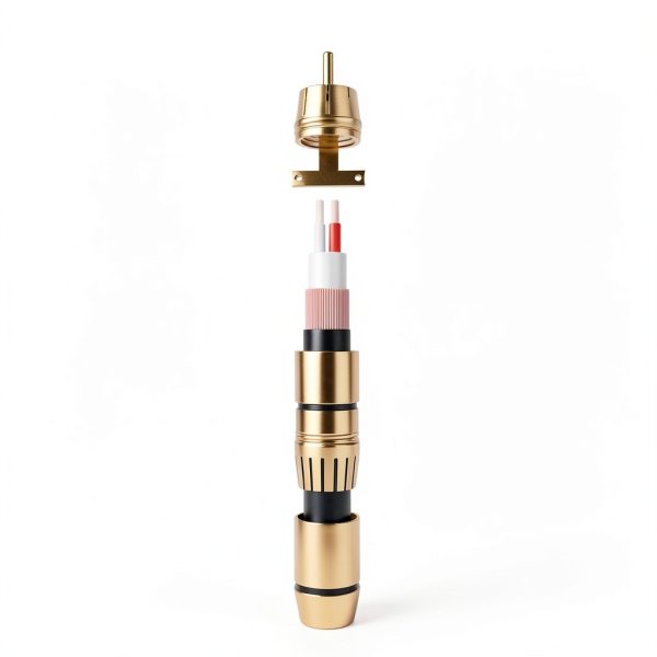 Fluance Subwoofer RCA Cable Gold Plated Brown-6