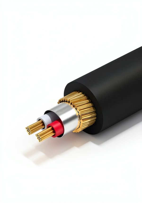 Subwoofer Cable esbeecables Braided Coaxial Black-0