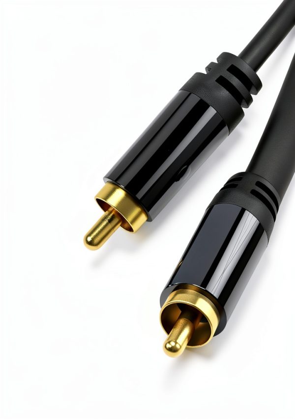 Subwoofer Cable esbeecables Braided Coaxial Black-1