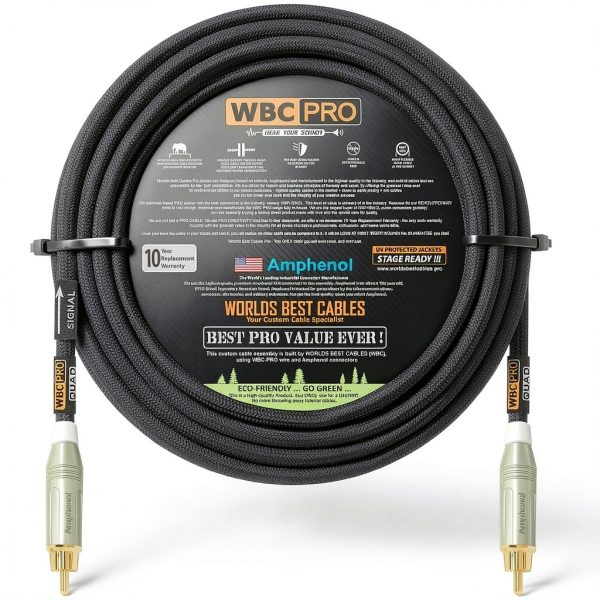 Professional Star Quad RCA Cables by Worlds Best Cables-0
