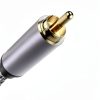 SOUNDFAM RCA to RCA Subwoofer Cable 50ft 24K Gold Plated Tangle Free-2