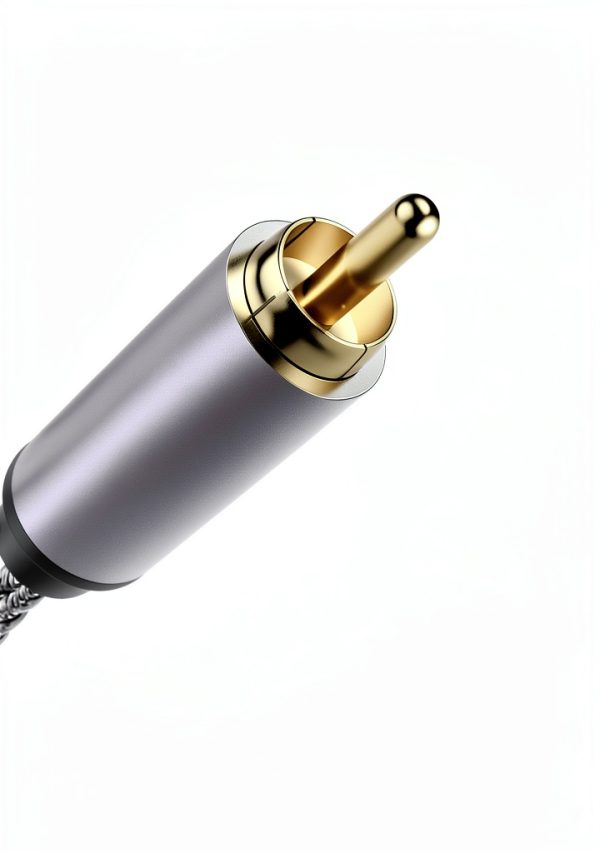 SOUNDFAM RCA to RCA Subwoofer Cable 50ft 24K Gold Plated Tangle Free-2