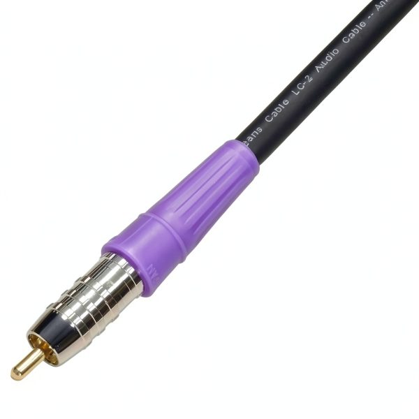 Blue Jeans Cable RCA Subwoofer Cable LC-2 20‑ft Black Double‑Braided-3