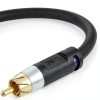 Mediabridge ULTRA Series 15 ft Black RCA Subwoofer Cable Gold Plated-0