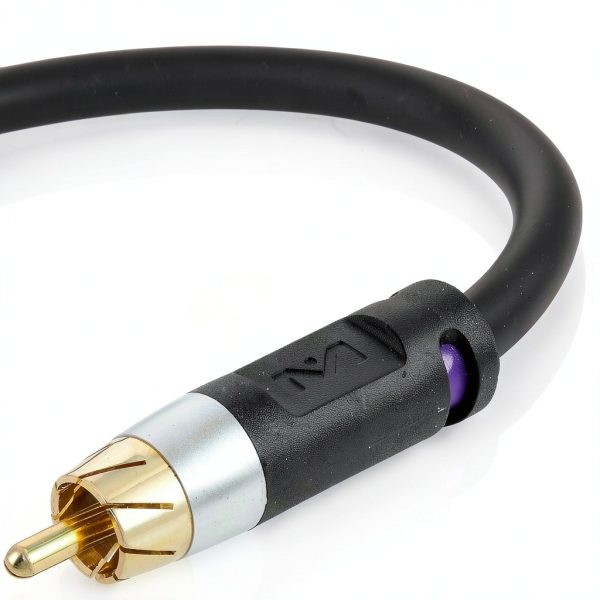 Mediabridge ULTRA Series 15 ft Black RCA Subwoofer Cable Gold Plated-0
