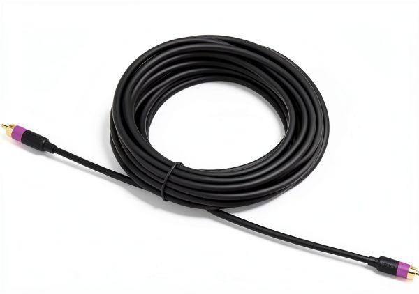 Amazon Basics Subwoofer RCA Cable 50ft Black Tangle Free Coaxial Audio-3