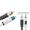 Mediabridge ULTRA Series 15 ft Black RCA Subwoofer Cable Gold Plated-3