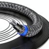 SOUNDFAM 90 Degree Subwoofer RCA Cable H-90RR Gold-Plated Tangle-Free-2