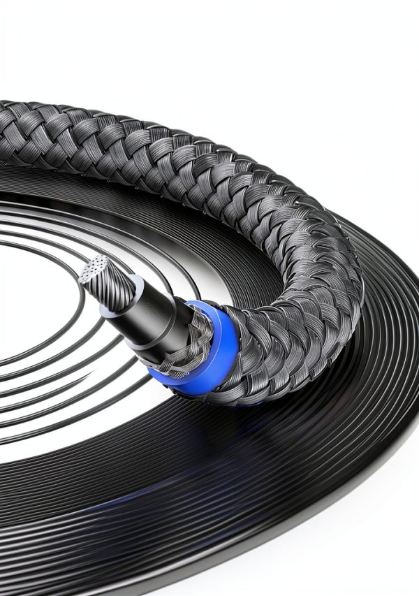 SOUNDFAM 90 Degree Subwoofer RCA Cable H-90RR Gold-Plated Tangle-Free-2