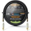 RCA Subwoofer Cable WORLDS BEST CABLES Star Quad 4ft Black-0