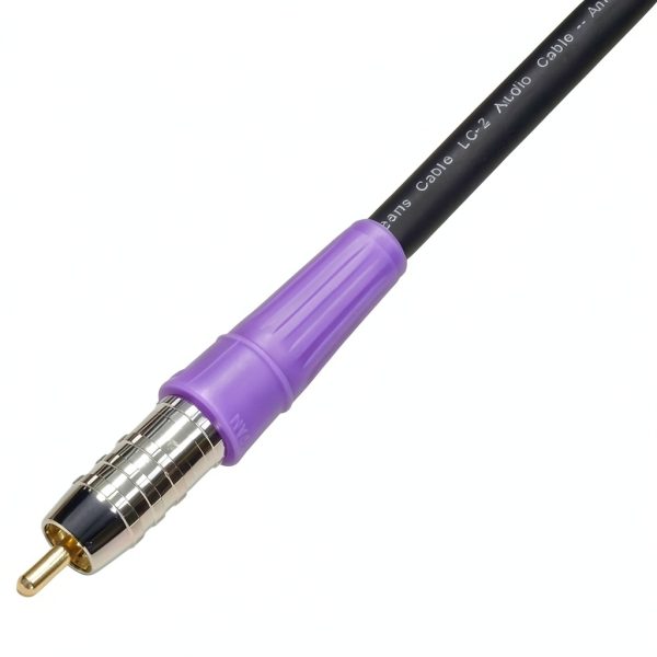 Blue Jeans Cable RCA Subwoofer Cable LC-2 20‑ft Black Double‑Braided-0