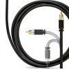 Mediabridge ULTRA Series 15 ft Black RCA Subwoofer Cable Gold Plated-5