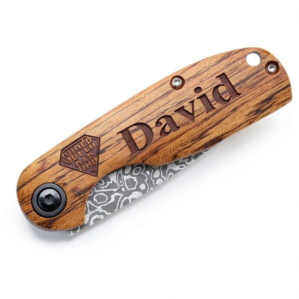 C.light 3D Personalized Pocket Knife 67-Layer Damascus Steel Folding-8