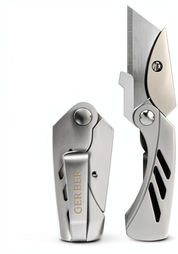Gerber EAB Lite Pocket Razor Knife with Money Clip Stainless Steel-0
