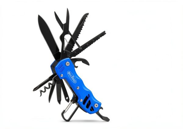 Multitool Knife Bovgero 16 in 1 Pocket Knife Blue Stainless Steel-1