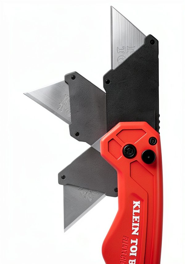 Folding Utility Knife Klein Tools 44307 Subcompact Orange Quick‑Change-4