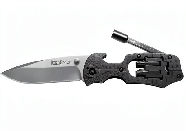 Kershaw Select Fire Pocket Knife 3.4" Drop Point Blade with 4‑Piece-1