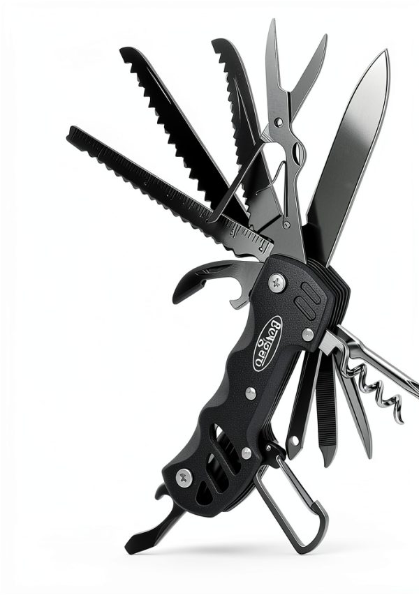 Multitool Knife Bovgero 16 in 1 Pocket Knife Blue Stainless Steel-7